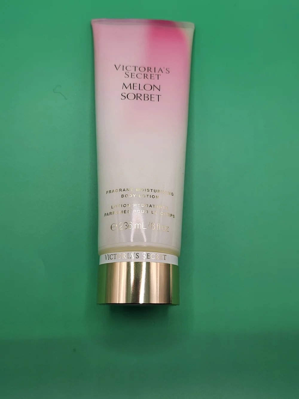 Victoria's Secret Melon Sorbet Body Lotion - Pink, White with Gold Cap
